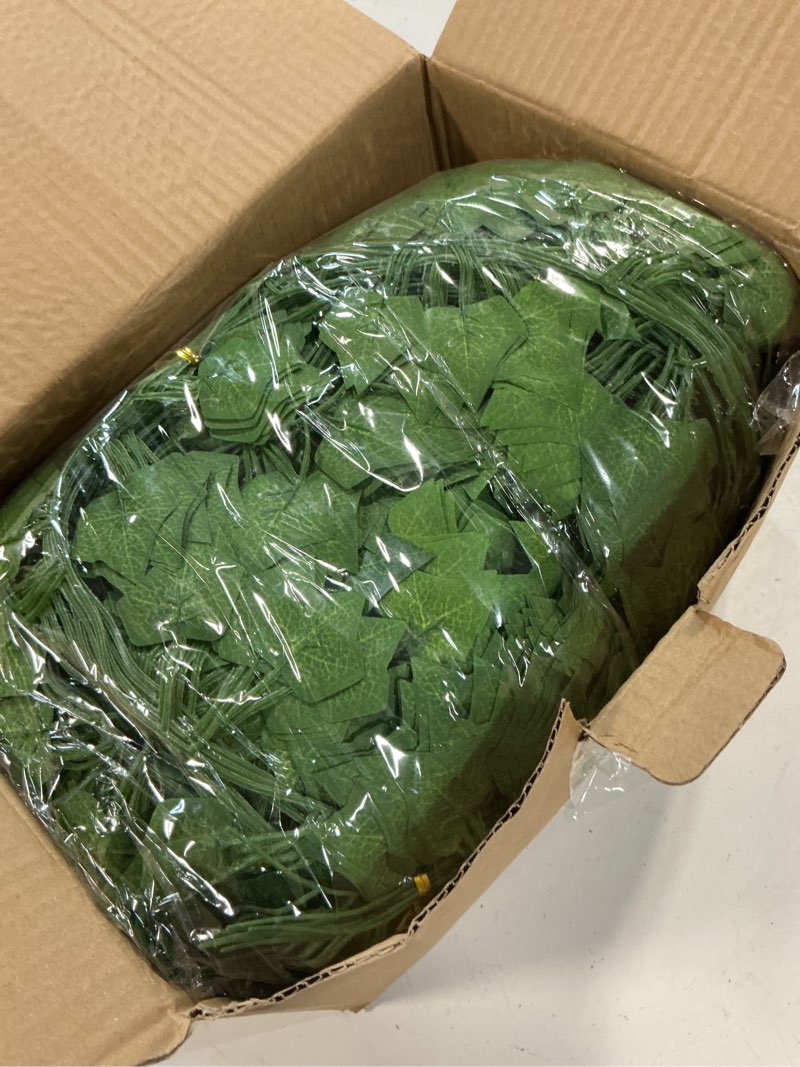 Condition photo showing Good Condition for CQURE 96 Pack 672Ft Artificial Ivy Garland, Fake Vines UV Resistant Greenery Leaves Fake Plants Hanging Aesthetic Vines for Home Bedroom Party Garden Wall Room Decor