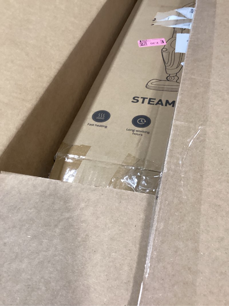 Condition photo showing New/Like New for 12-in-1 Steam Mop, Fast 15-Sec Heat-Up, 1500W Detachable Handheld Steam Cleaner with 2 Dirt Grip Pads, Removes 99.99% Stubborn Stains for Hardwood Floors, Clothes, Windows, Tiles, Furniture, Blue