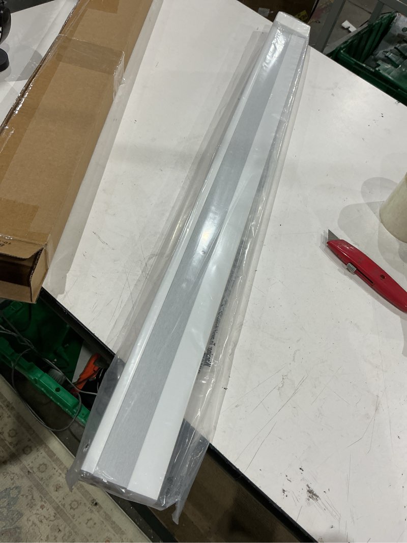 Condition photo showing Good Condition for lazblinds cordless cellular shades, blackout privacy honeycomb shades for home, thermal insulation noise reduction blinds for windows, 34'' w x 48'' h, white blackout-white 34'' w x 48'' h