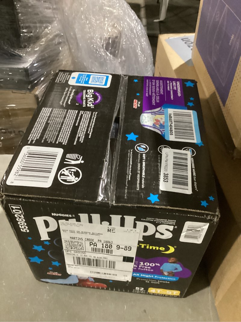 Condition photo showing Good Condition for Pull-Ups Boys' Night-Time Potty Training Pants, Size 4T-5T Overnight Training Underwear (38-50 lbs), 52 Ct 4T-5T 52