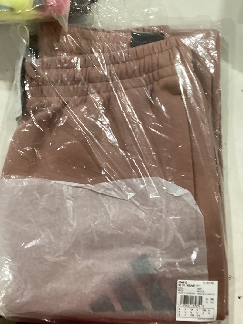 Condition photo showing New/Like New for Adidas Mens Future Icons 3-bar Pants Medium Warm Clay