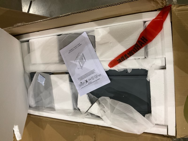 Condition photo showing As Is for YITAHOME 36" Bathroom Vanity with Sink Set, Vintage Bathroom Cabinet Vanity with Resin Basin, Extra Large Storage with 2 Soft-Closing Doors & 3 Drawers, Navy Blue