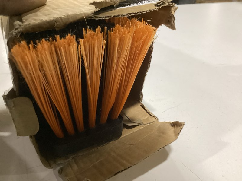 Condition photo showing Good Condition for pbhepj 24 inchs push broom outdoor heavy duty, shop broom with 60" long handle for cleaning outdoor or indoor tile, garage, shop, deck, concrete, wood, stone, patio floor 1