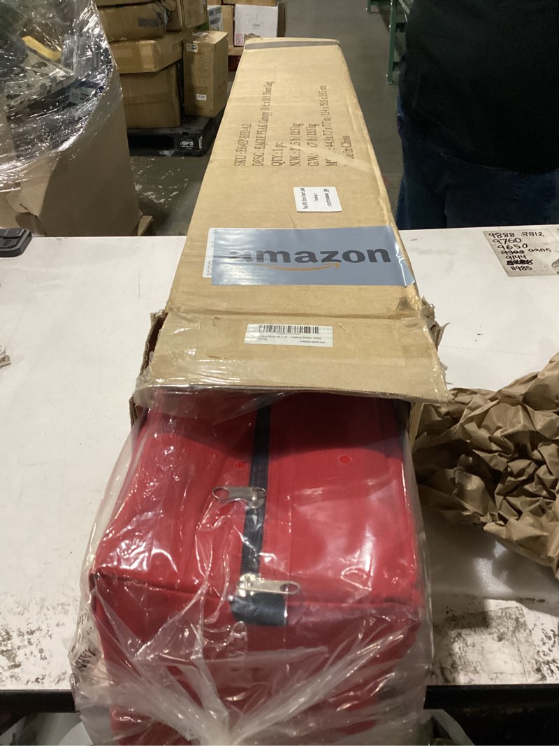Condition photo showing As Is for has broken pieces eagle peak 10x10 slant leg pop up canopy tent, red | peakpush™ center lock, easy 1 person setup pop up tent, portable sports & camping shelter, 10x10 base 8x8 top, carry bag red 10x10