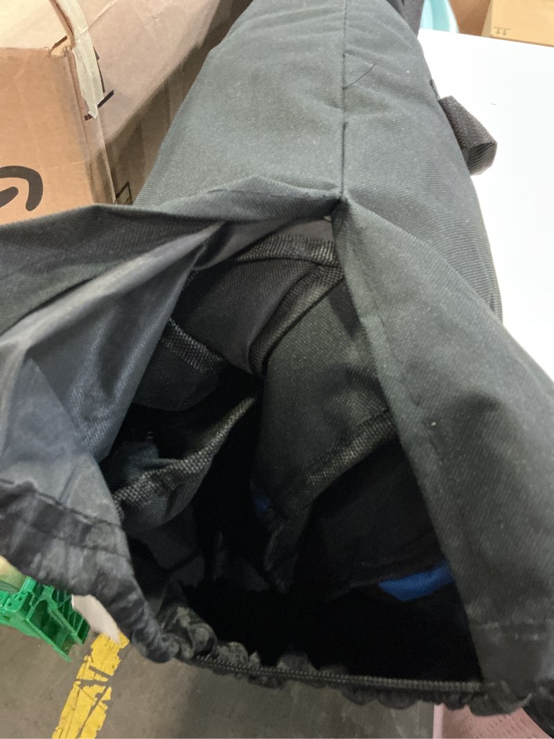 Condition photo showing Good Condition for oversized camping chair folding heavy duty quad outdoor large lawn chairs portable support 400 lbs padded thicken oxford with armrests, storage bag, cup holder, carry bag for outside(blue) x-large blue