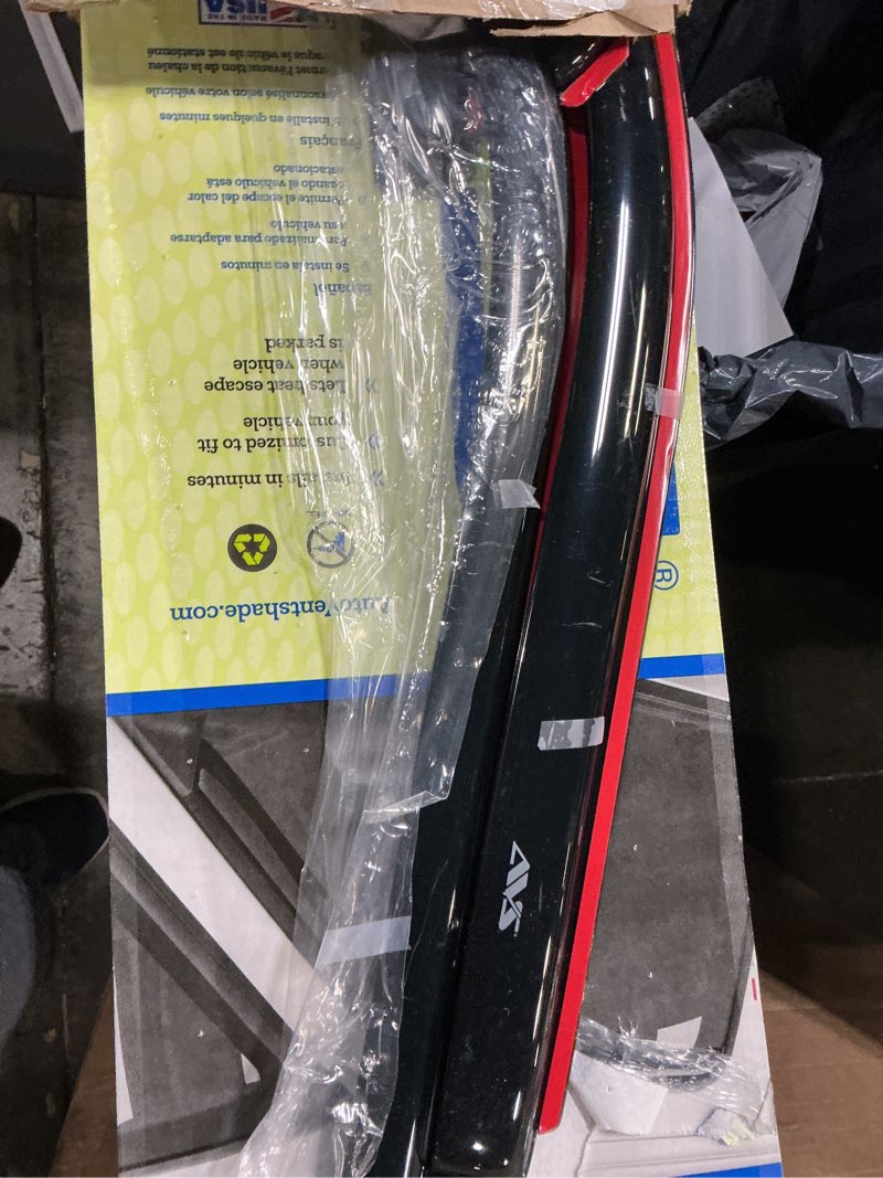 Condition photo showing As Is for auto ventshade [avs] in-channel rain guards for 2015-2026 ford f-150, supercab only; 2017-2026 ford f-150 raptor, supercab only | window vent visors, 4 pcs. - smoke | 194974 in-channel - smoke