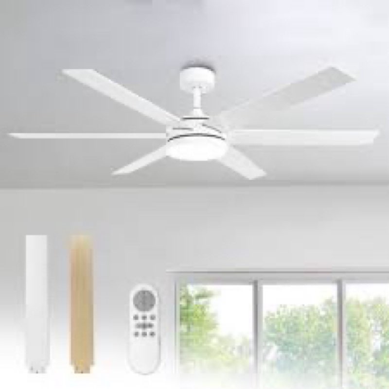 Vaczon 72" 8-Blade Modern Ceiling Fan with Dimmable 3CCT LED Lights and Remote Control