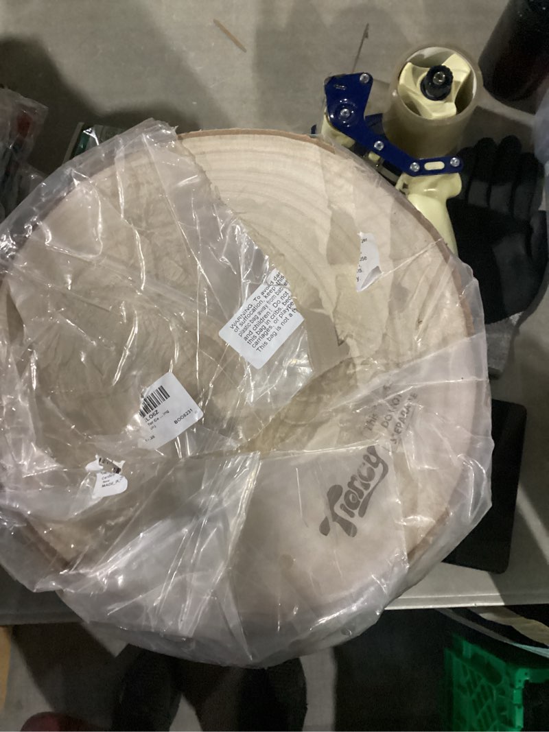 Condition photo showing New/Like New for Tioncy 20 Pcs Natural Large Wood Slices for Wedding Centerpieces Decor Round Unfinished Wood Slab for Tables Wooden Circle for DIY Crafts Rustic Centerpiece(10-12 Inch)