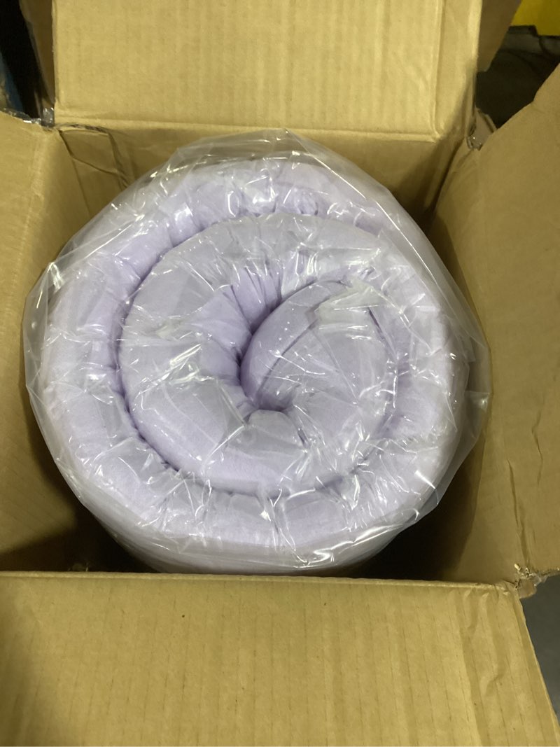 Condition photo showing New/Like New for 4 Inch Egg Crate Full Memory Foam Mattress Topper, Lavender Scent Gel Infused Foam Mattress Topper for Pressure Relief, CertiPUR-US Certified Full Bed Topper, Purple, 54"×75" 4 Inch Full Purple