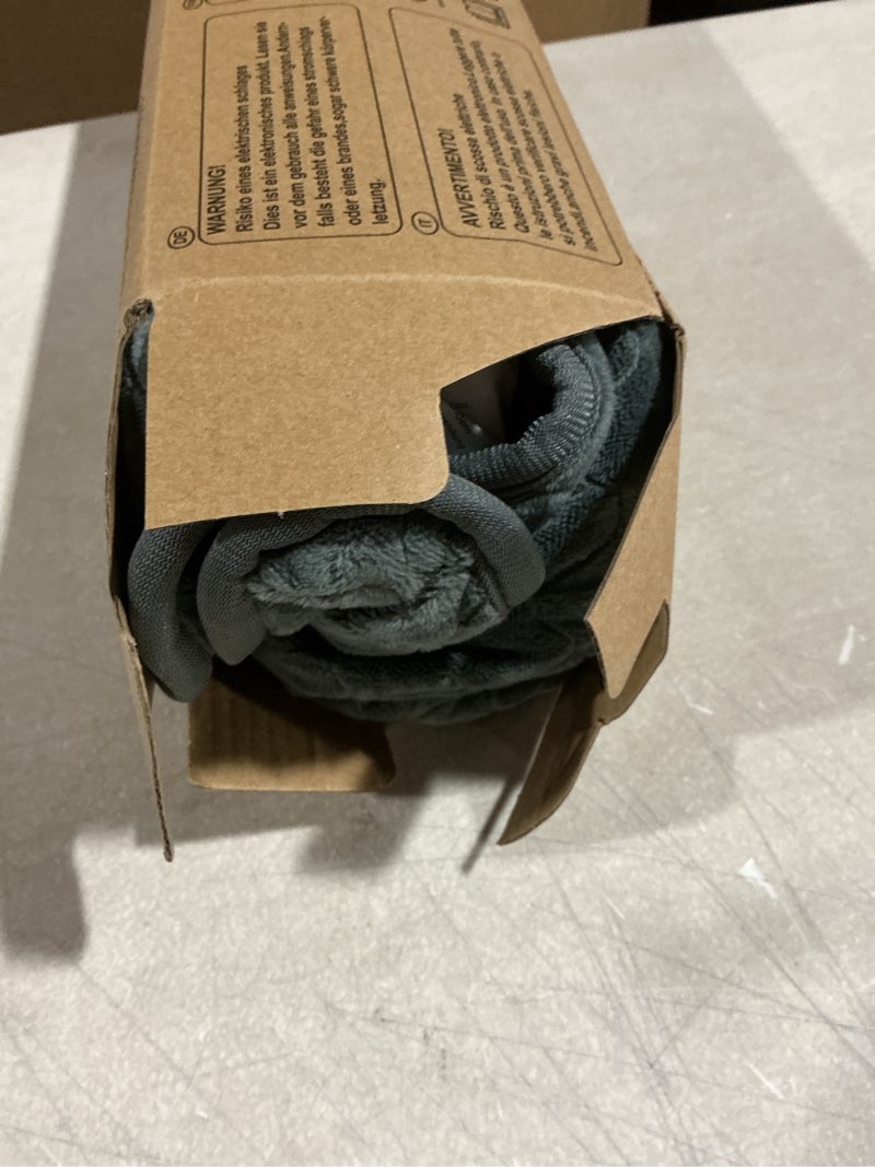 Condition photo showing As Is for King Size Heating Pad for Back Pain 32"x24" Extra Large Electric Heating Pad for Period Cramps Relief & Body Neck Shoulder Auto Shut Off Heat Pad Temperature Settings Machine Washable Gray Gray 32"x24"