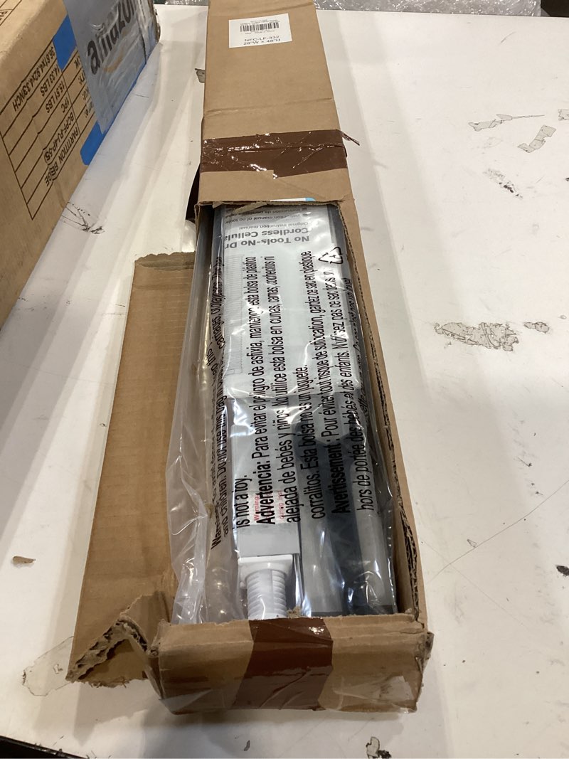 Condition photo showing Good Condition for lazblinds cordless cellular shades, no tools no drill light filtering honeycomb shades pleated blinds for windows, 28'' w x 48'' h, light grey light filtering-light grey 28'' w × 48'' h