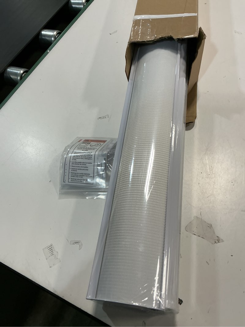 Condition photo showing New/Like New for Zebra Roller Shades, Dual Layer Roll Up Blind for Living Room, Semi Sheer Shades Window Privacy Light Control for Day and Night, (Maximum Height 72inch, White Color, Width 30 inch) 30"W x 72"H White