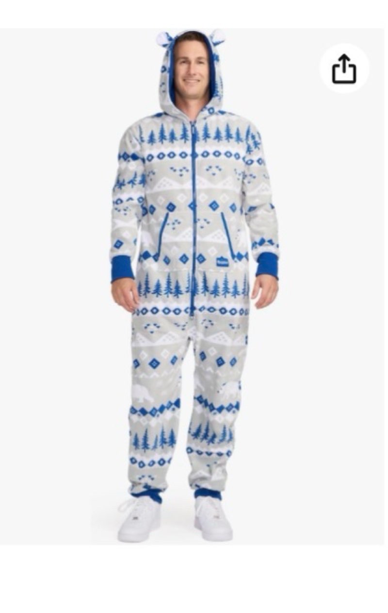 LARGE Tipsy Elves Christmas Onesies for Adults - Comfy Unisex Matching Holiday Jumpsuits with Convenient P