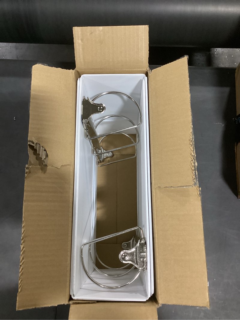 Condition photo showing Good Condition for vivin durable 4 inch d ring view binder, large 4" slant-d ring with 835-sheet capacity, fit 8.5" x 11" paper, 2 pack(white) 4" 2 pack white