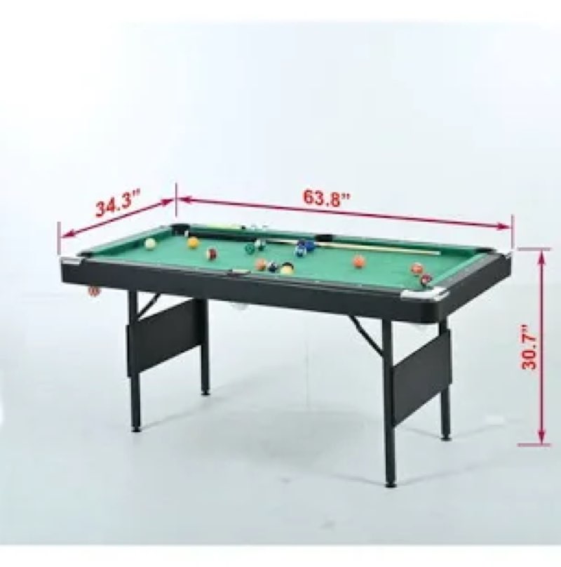 64-inch pool table