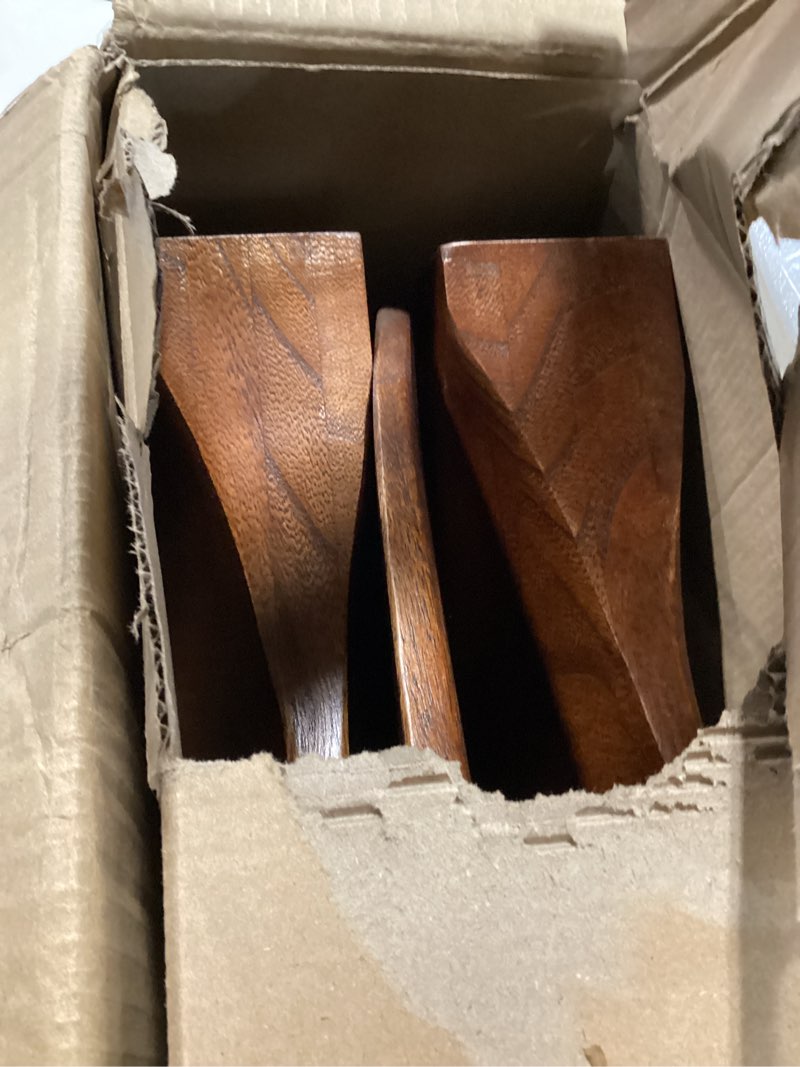 Condition photo showing Good Condition for 60 Inch Ceiling Fans with Lights 3 Downrods, Outdoor Ceiling Fan for Patios with Remote Control, ETL Listed, 3 Blades Wood Ceiling Fans Reversible Quiet Dc Motor For Indoor Bedroom Farmhouse Walnut Wood 60 inch