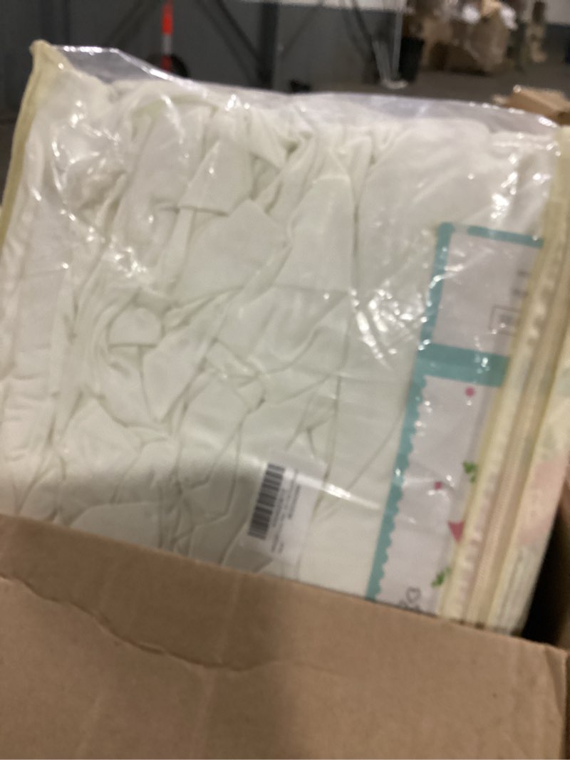 Condition photo showing As Is for outpain 40ftx20ft ivory backdrop ceiling drapes,8panels 20ft height wrinkle free tent draping curtains, fabric drapery ceiling drapes for wedding ceremony birthday theme parties with rod pocket ivory 60"w x 240"l (pack of 8)