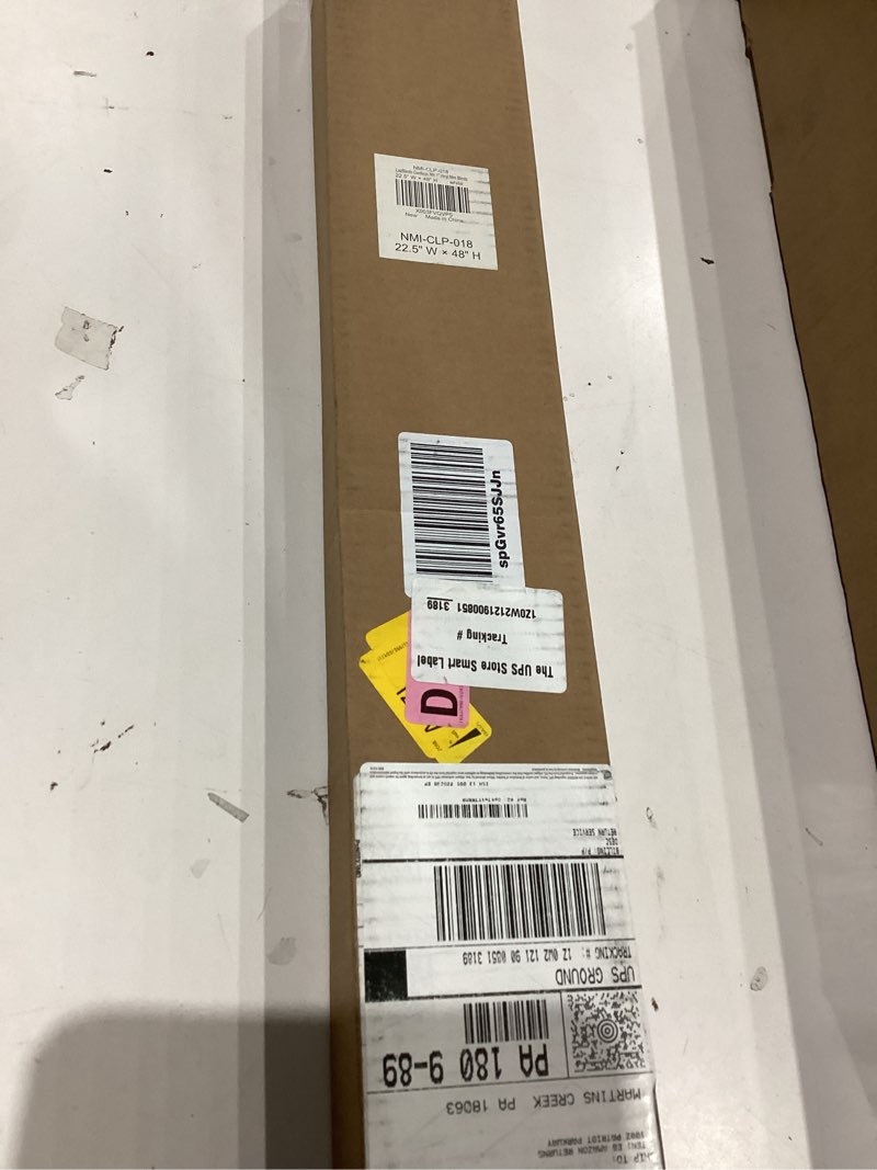 Condition photo showing New/Like New for lazblinds no tools no drill 1" vinyl mini blinds, cordless blinds for windows, light filtering horizontal window blinds & shades, 22 1/2" w x 48" h, white cordless-white 22 1/2" w x 48" h