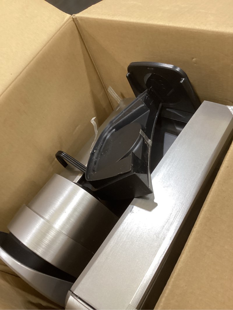 Condition photo showing As Is for Keurig K-Elite Single Serve K-Cup Pod Coffee Maker, with Strength and Temperature Control, Iced Coffee Capability, 8 to 12oz Brew Size, Programmable, Brushed Silver