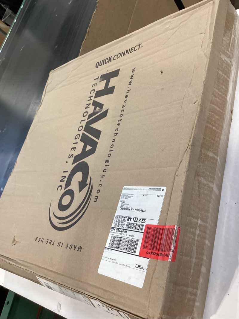 Condition photo showing As Is for ht-2x2-rtn quick connect 2 x 2 ft. plastic louvered return