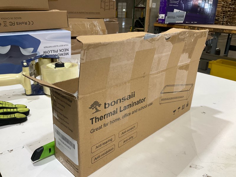 Condition photo showing As Is for thermal laminator