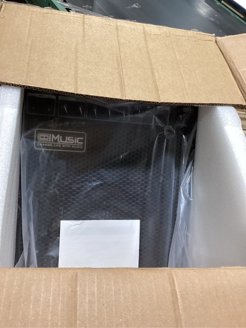 Condition photo showing Good Condition for coolmusic electric drum amp 100-watt electronic drum amplifier dm100 keyboard speaker with wireless audio connection, with 3-band eq and di out black