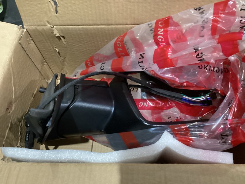 Condition photo showing Good Condition for Driver Left Side Door Mirror Electric Heated Glass Power Folding Textured Back Cover with Turn Signal Light Puddle Light and Temperature Sensor for Ram 1500 2500 3500 2009-2019, 1500 Classic 2019-2024 Power Folding Left Side