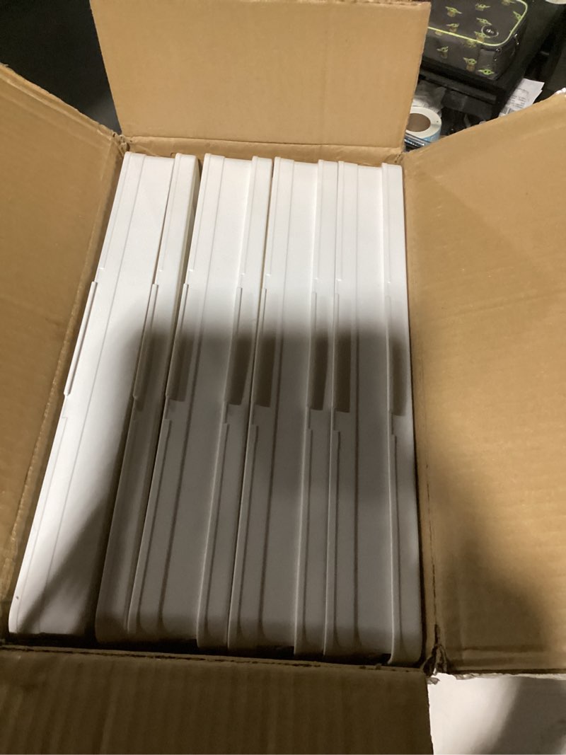 Condition photo showing Good Condition for OlarHike 76QT Lockable Storage Bins with Lids - Folding Storage box with Doors and Wheels, Collapsible Plastic Storage Bins for Closets, Stackable Storage Organizer, Storage Containers, 4 Pack Cubes 76QT 4Pack