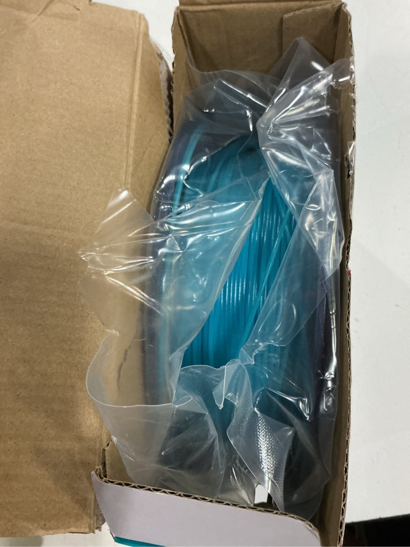 Condition photo showing Good Condition for sunlu petg glow in the dark filament, luminous petg 3d printer filament 1.75mm, high brightness and long time filament, dimensional accuracy +/- 0.02mm, 1kg spool. (glow blue) petg glow in the dark-blue to glow blue 1kg