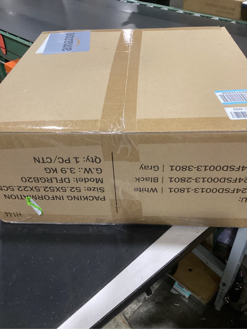 Condition photo showing New/Like New for lediary 20 inch low profile ceiling fans with lights, led bladeless ceiling fan, remote control enclosed flush mount ceiling fan with timming, 3000-6000k, 6 wind speed, 3000lm, 57w-white rgb 20 inch rgb white