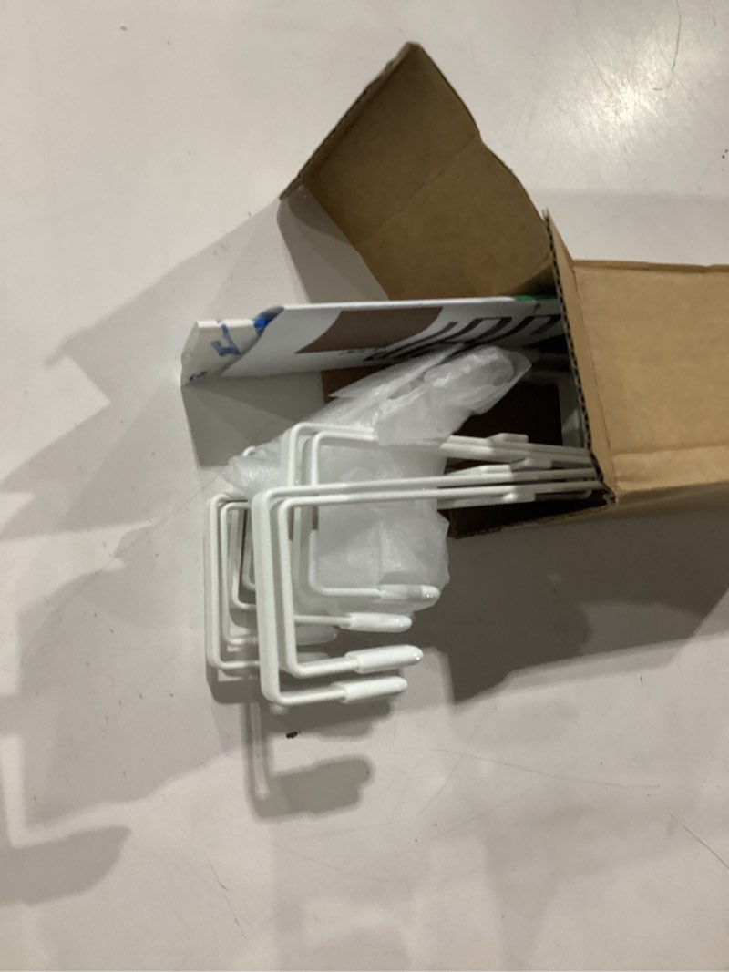 Condition photo showing Good Condition for fyy 4 packs over the door hooks, double sided door hanger hook - heavy duty no drill wall hooks for hanging coats, towels, bags, kitchen closet fits most doors up to 1-7/8" thickness (5.12" l, white) white-4pcs 5.12"short