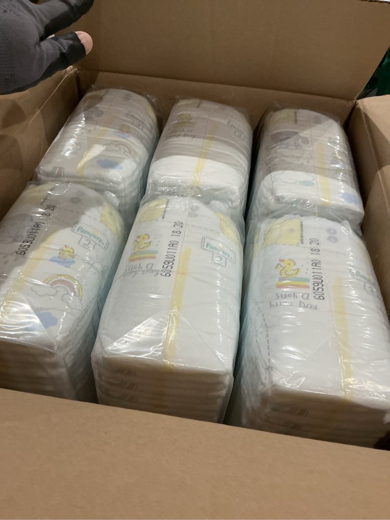 Condition photo showing Good Condition for pampers swaddlers diapers, size 2 (4.5-10 kg), 186 count, absorbent, keeps baby dry and comfortable, skin safe disposable diaper (packaging may vary)