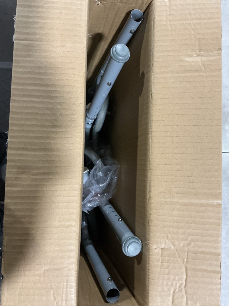 Condition photo showing Good Condition for medline lightweight two button folding walker with 5" wheels, aluminum frame supports up to 300 lbs metallic 1 count (pack of 1)
