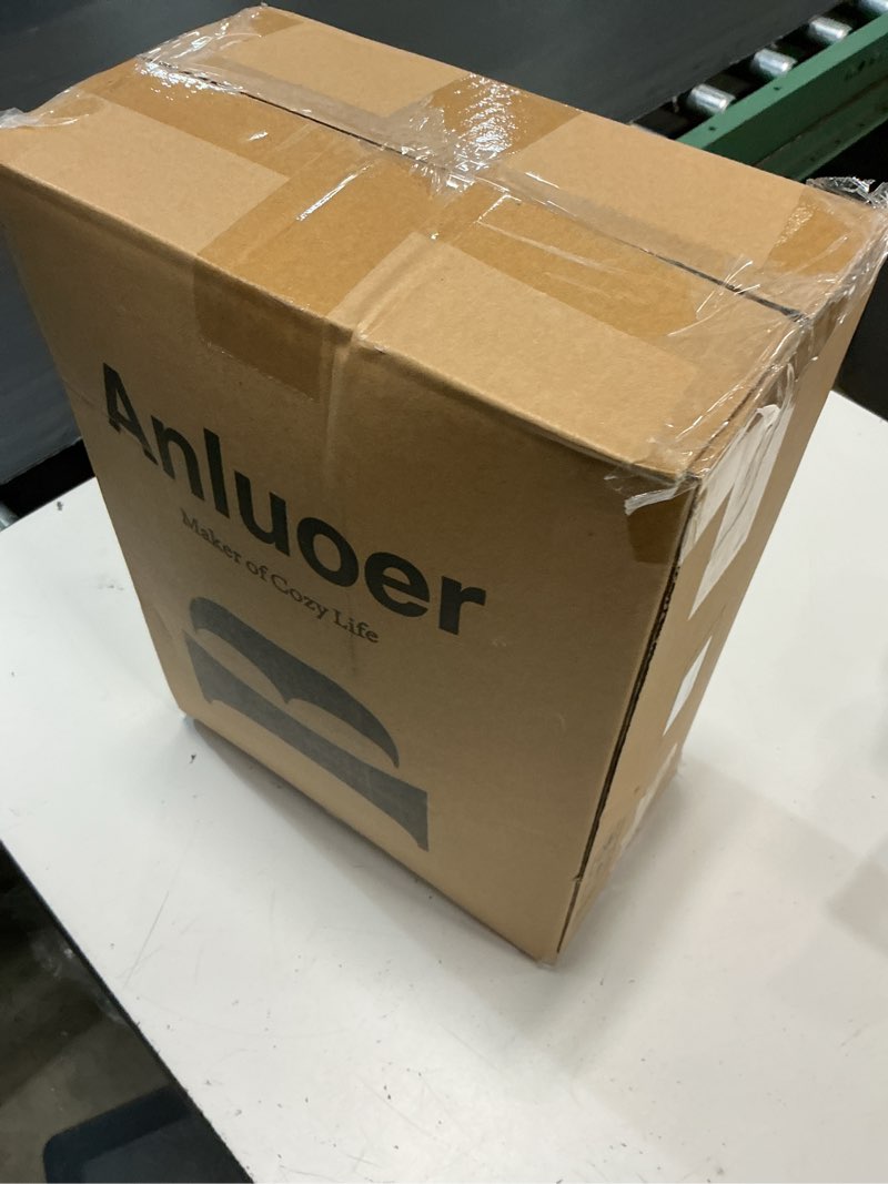 Condition photo showing New/Like New for anluoer king comforter set 7 piece, white bed in a bag with sheets, all season ruffle shabby chic bedding sets with 1 comforter, 2 pillow shams, 2 pillowcases, 1 flat sheet white-ruffle king