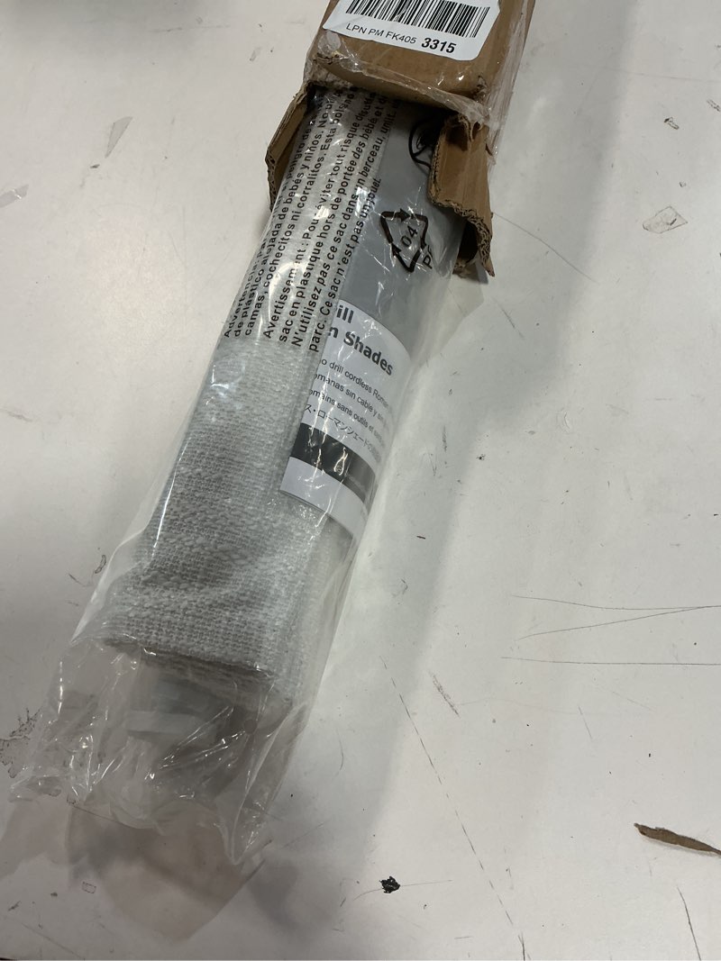 Condition photo showing Good Condition for No Tools No Drill Cordless Roman Shades for Indoor Windows 100% Blackout, for Window Size 20" W × 48" H White White 20" W × 48" H