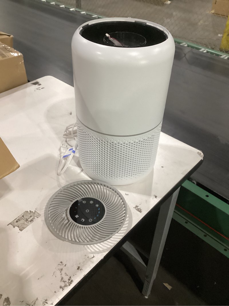 Condition photo showing As Is for LEVOIT Air Purifier for Home Allergens Pet Hair in Bedroom, Covers Up to 1073 ft² by 56W High Torque Motor, AHAM VERIFIDE, 3-in-1 Filter with HEPA Sleep Mode, Remove Dust Smoke Odor, Core300-P, White White Core 300-P 1Pack