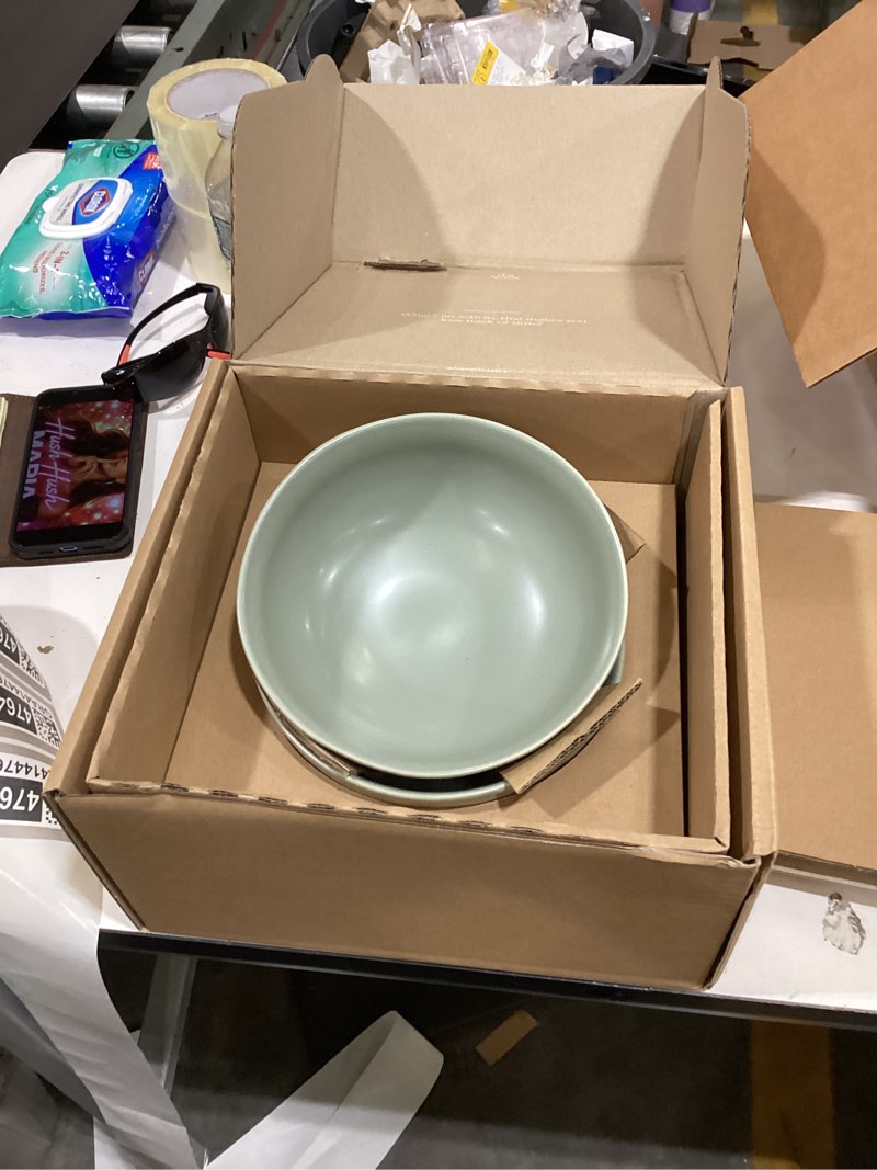fable ramen set - includes 2 ramen bowls and 2 pairs of chopsticks - durable, dishwasher safe stonew