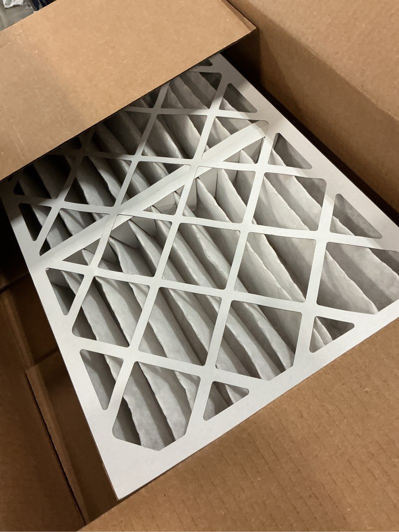 Condition photo showing Good Condition for Aerostar 16x25x4 MERV 8 Air Filter, ACTUAL SIZE (15.50 x 24.50 x 3.75) HVAC, Furnace Filter for Allergies, Dust, Pet Dander & Smoke (MPR 1500 / FPR 10) Fits Lennox & Honeywell Devices 2 PACK Standard MERV 8