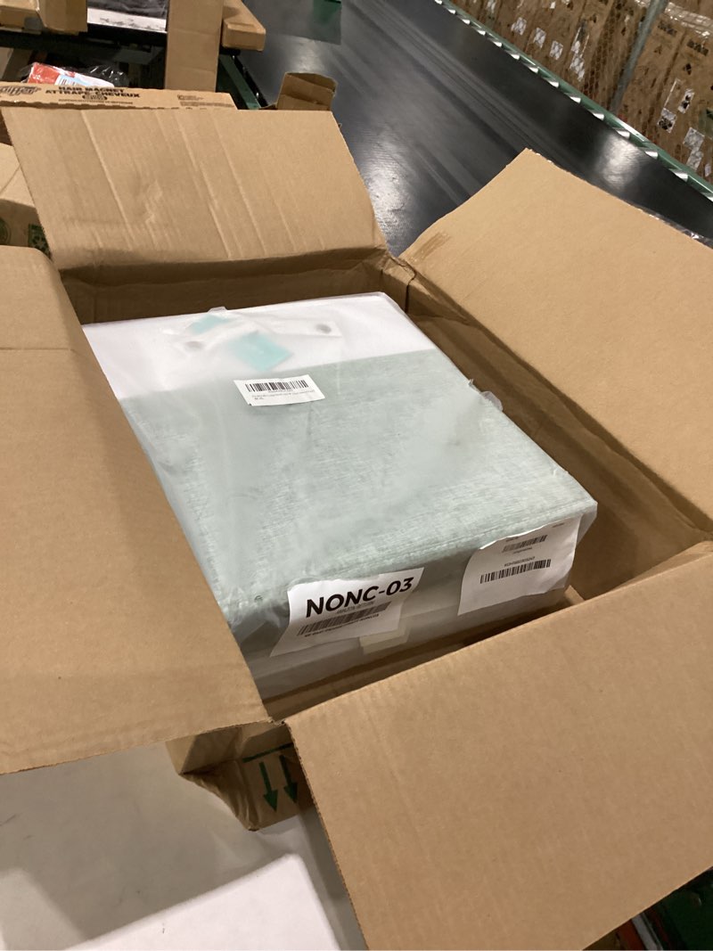 Condition photo showing Good Condition for 13 x 13 inch fine linen storage bins with handles?fabric cube boxs?basket organizers for shelves for home, closet drawers (white/green-6 pack)