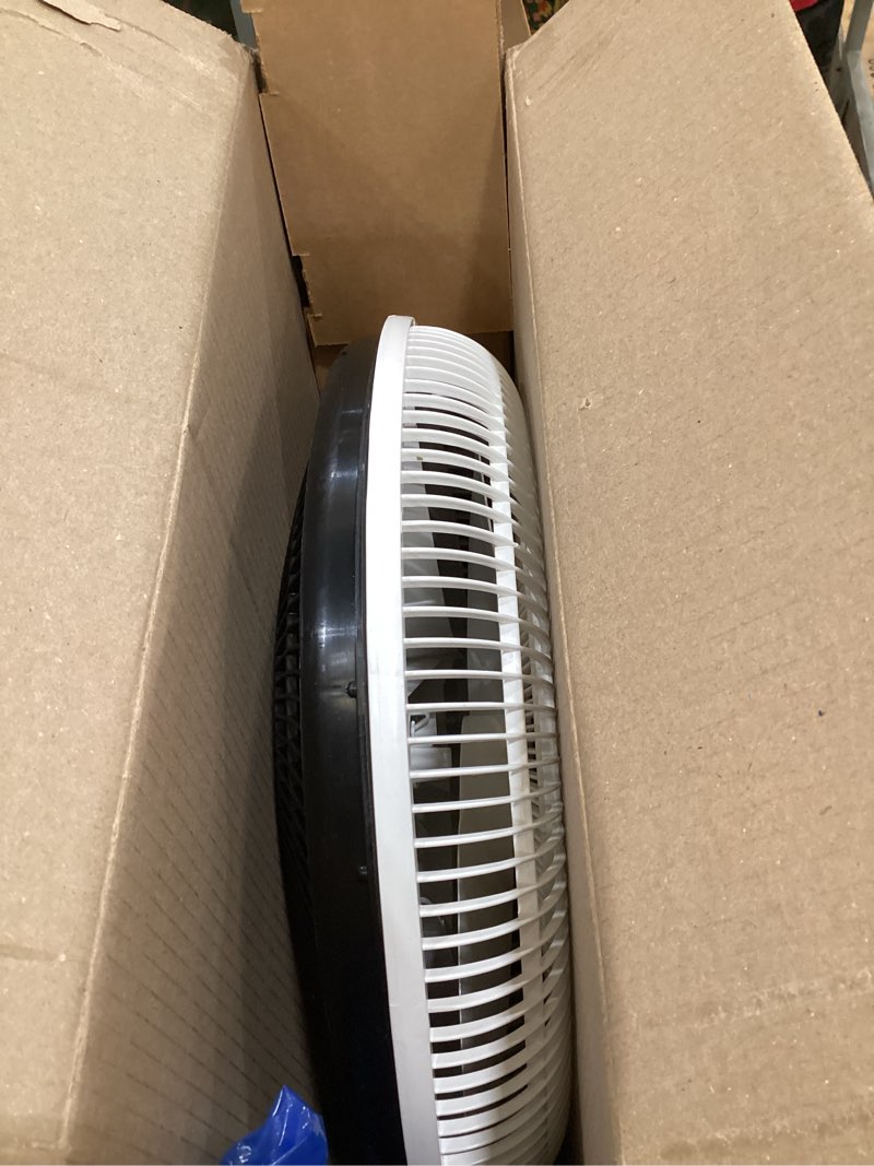 Condition photo showing As Is for lasko 2520 oscillating stand fan,white 16 inch