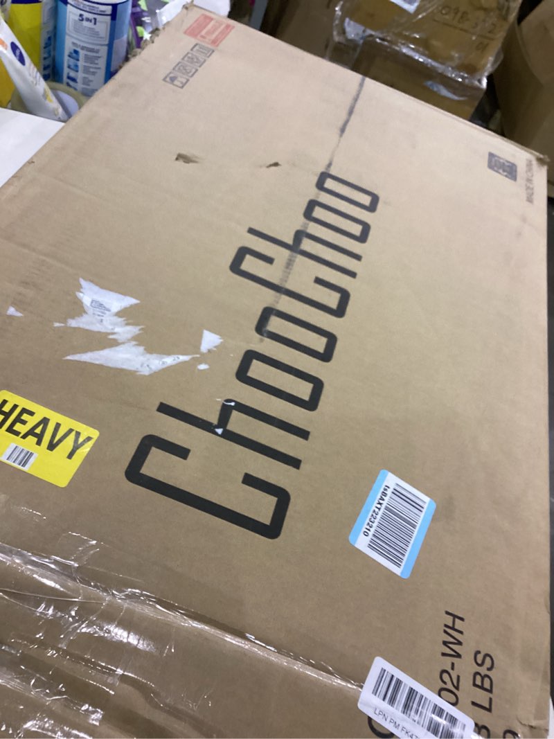 Condition photo showing New/Like New for ChooChoo Shoe Storage Cabinet with 2 Flip Drawers, Deodorizing Shoe Organizer Storage for Entryway, Freestanding Hidden Slim Narrow Shoe Rack Cabinet, Antique White & Brown Antique White & Brown 2-Drawers