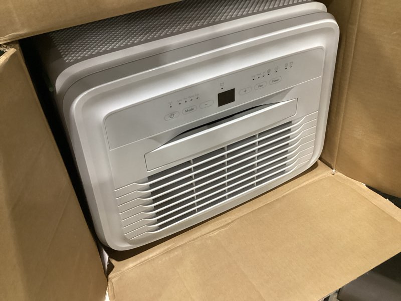 Condition photo showing As Is for Frigidaire 50-Pint Portable Dehumidifier with Wi-Fi and Energy Star Certification for Medium/Large Rooms & Basements, Custom Humidity Control, Auto Shut Off, White 50 Pint New 2025, USED,  OT TESTED