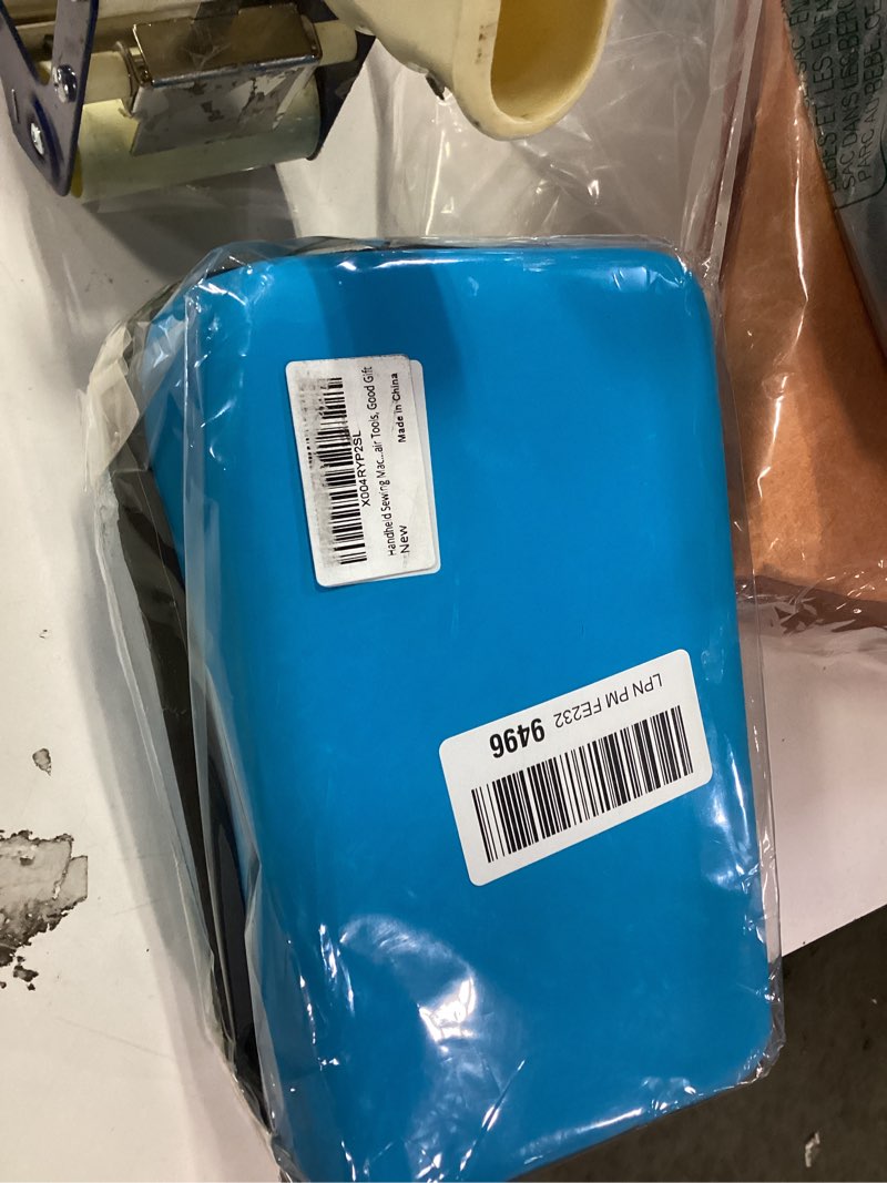 Condition photo showing New/Like New for Handheld Sewing Machine Heavy Duty, with Blue Leather Storage Case and 110-Piece Sewing Kit, Mini Portable, Ideal for Adults & Beginners, Complete Set of Quick Home Clothing Repair Tools, Good Gift Black