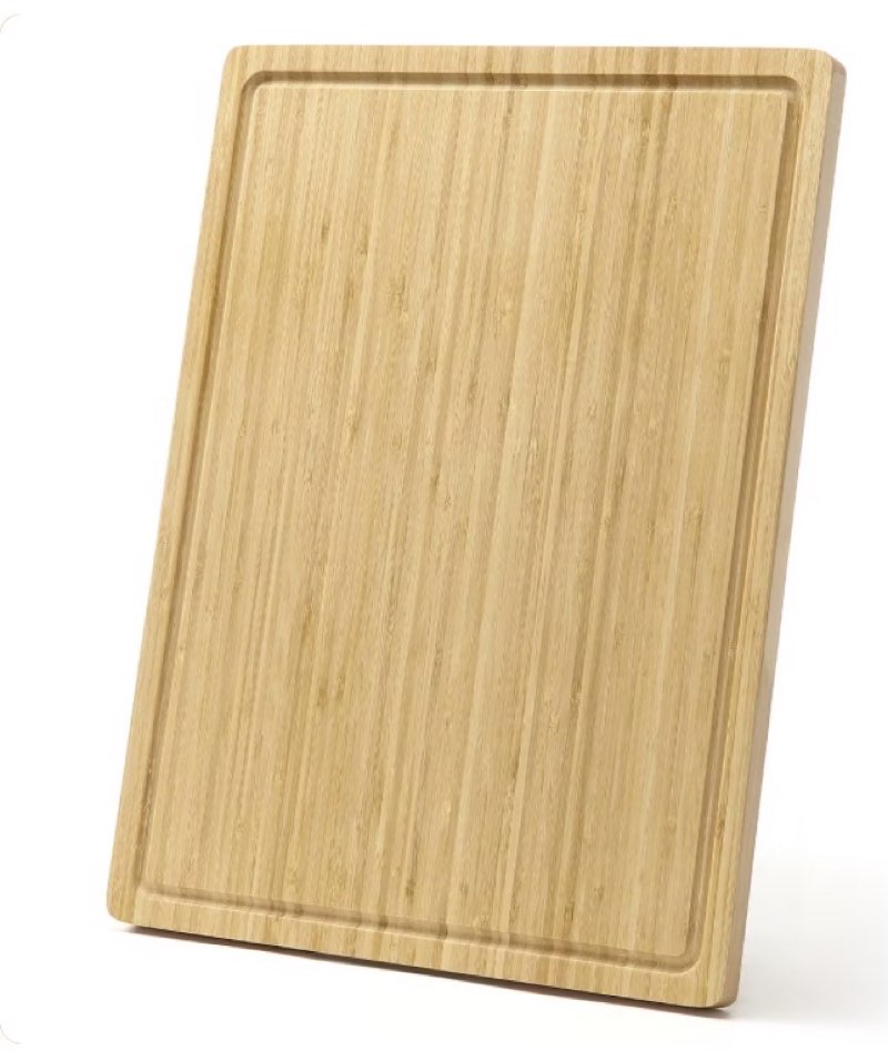 20"x15" Large Wood Cutting Board for Kitchen, Bamboo Cheese Charcuterie Board, Butcher Chopping Block, with Juice Grooves and Handles