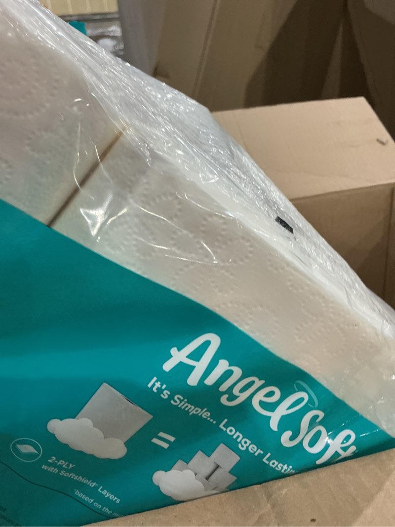 Condition photo showing New/Like New for angel soft toilet paper, 24 super mega rolls = 144 regular rolls, soft and strong toilet tissue super mega 480 sheet (pack of 24)