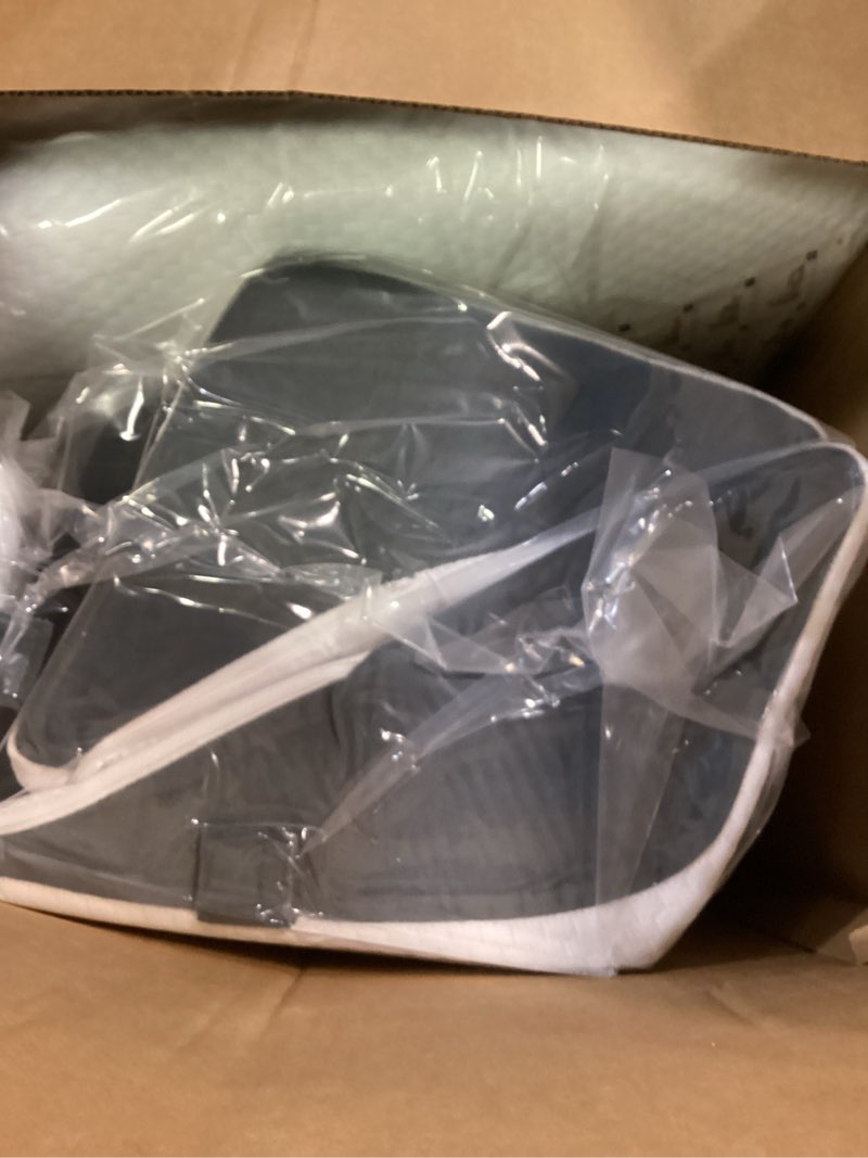 Condition photo showing New/Like New for ahpmeoa 6pcs wedge pillow set for after surgery, bed wedge pillow post surgery, bed pillows for sitting up, sleeping, acid relux, memory foam back pillow, beds wedges & body positioners, white/grey