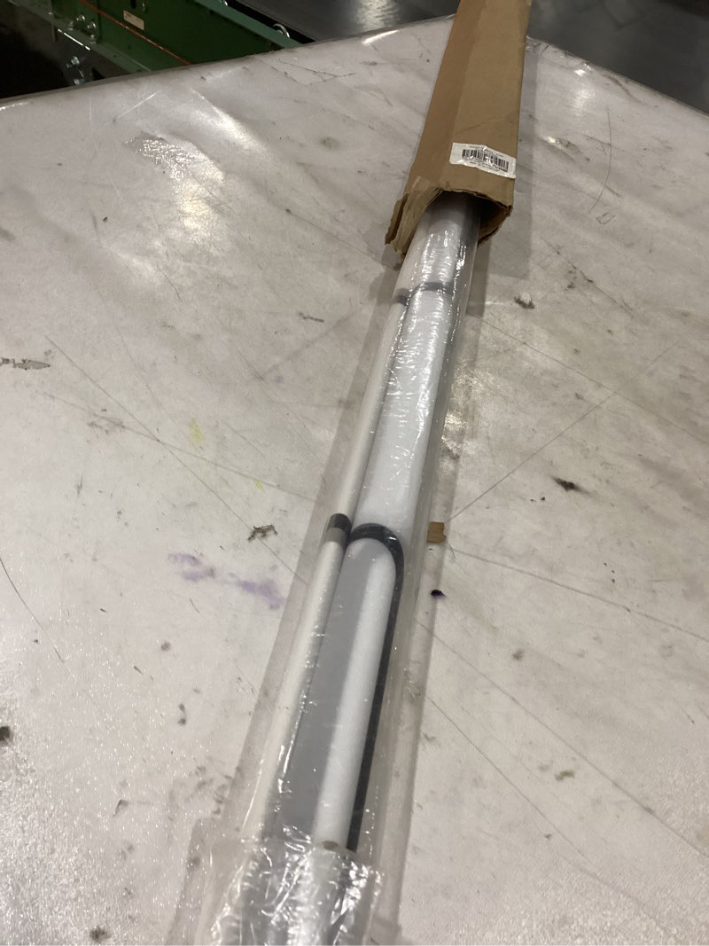 Condition photo showing New/Like New for LazBlinds Shower Curtain for Bathroom, Premium PVEA Waterproof Fabric Heavy Duty Shower Roller Blind Rollup Curtain for Bathtub. No Rods, No Hooks, No Rings! (53" W x 95" L, White-Square)