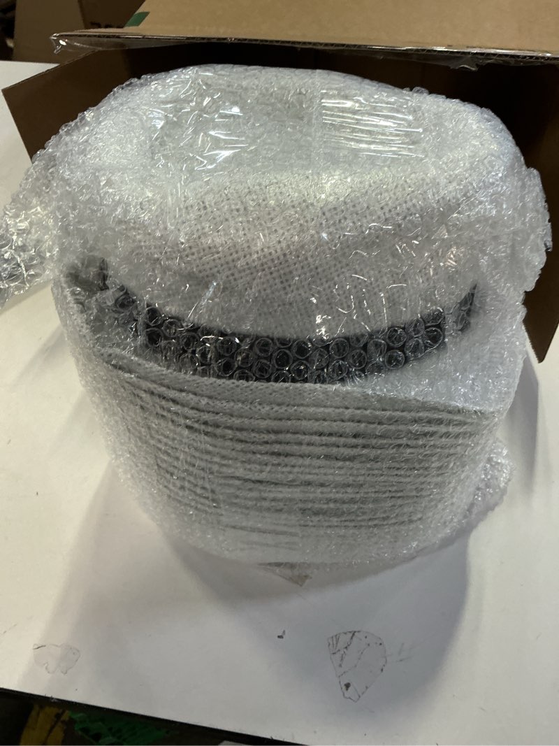 Condition photo showing Good Condition for Fedora Hats Bulk for Wedding Beach Short Brim Sun Panama Hats for Guest Women Party Favors, Circumference 58cm White 24