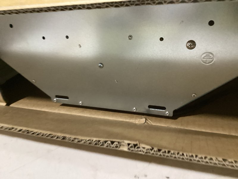 Condition photo showing Good Condition for 24 inch range hood, wall mount vent hood in stainless steel with ducted/ductless convertible duct, 3 speed exhaust fan, energy saving led light, push button control, 2 pcs baffle filters 24 inch-push button control