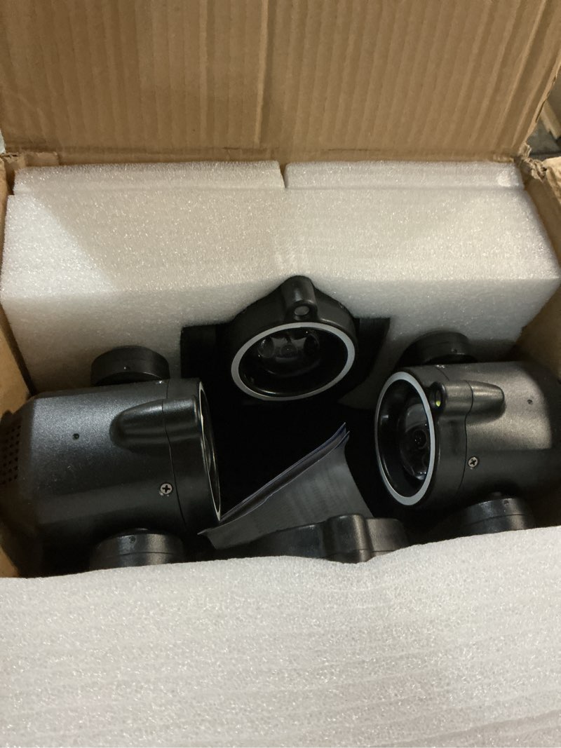 Condition photo showing Good Condition for moving head dj lights, 4-in-1 rgbw with dmx-512 & sound activated, stage light with red green starry, white & amber strobe, perfect stage lights for party disco club wedding bar